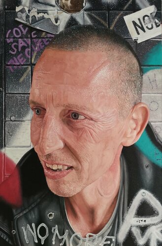 Joes' Wall by James Earley van James Earley, Schilderij te koop op Singulart