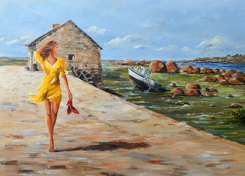 Sur la côte de granit rose Marie-Laure SOUQ