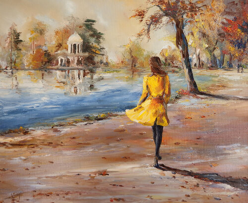 Matin d'automne par Marie-Laure SOUQ, Peinture en vente sur Singulart