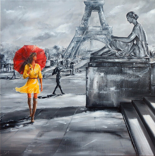 Clin d'oeil à la déesse du printemps par Marie-Laure SOUQ, Peinture en vente sur Singulart