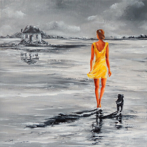 Saint-Cado et sa lumière di Marie-Laure SOUQ, Pittura in vendita su Singulart