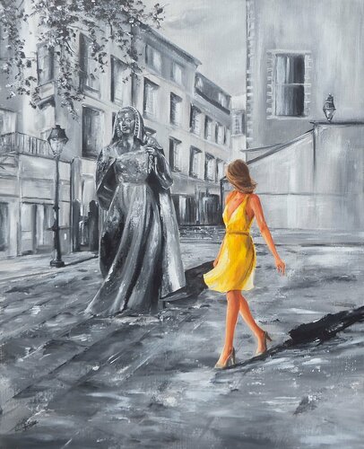 "Une balade à Nantes" par Marie-Laure SOUQ, Peinture en vente sur Singulart