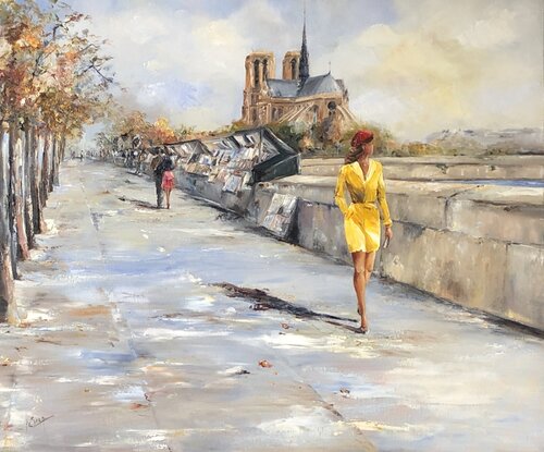 L'été indien à Paris par Marie-Laure SOUQ, Peinture en vente sur Singulart