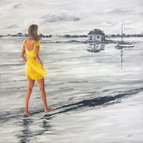 " Une balade à Saint-Cado " par Marie-Laure SOUQ, Peinture en vente sur Singulart