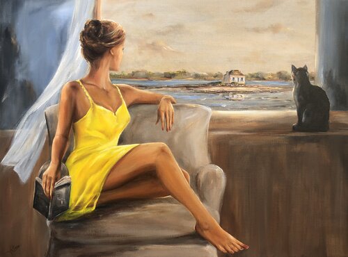 " Soir d'été à Saint-Cado " von Marie-Laure SOUQ, Malerei kaufen auf Singulart