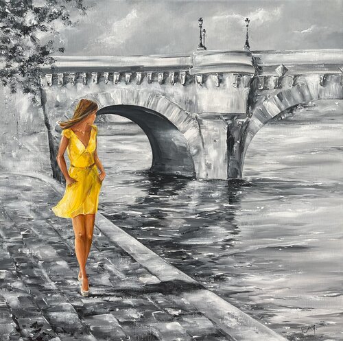" Du côté du Pont-Neuf " par Marie-Laure SOUQ, Peinture en vente sur Singulart