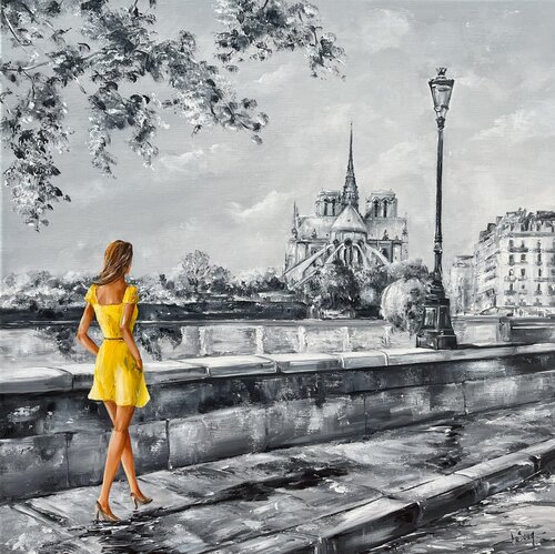 " Du côté de Notre-Dame " par Marie-Laure SOUQ, Peinture en vente sur Singulart