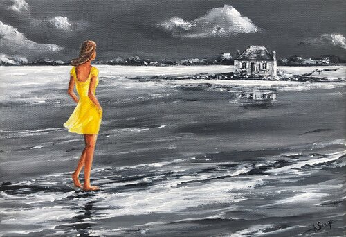 " La mer, le vent, la liberté " par Marie-Laure SOUQ, Peinture en vente sur Singulart