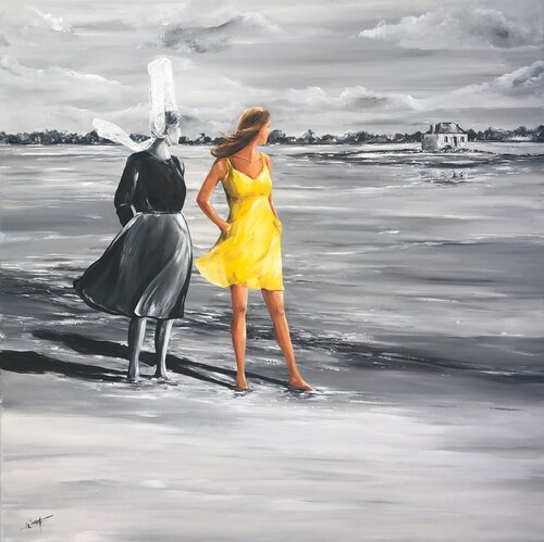 " En visite à Saint-Cado " par Marie-Laure SOUQ, Peinture en vente sur Singulart