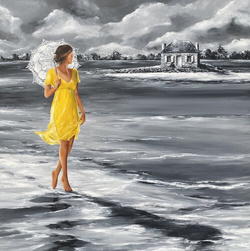 " Sous le soleil de Saint-Cado " von Marie-Laure SOUQ, Malerei kaufen auf Singulart