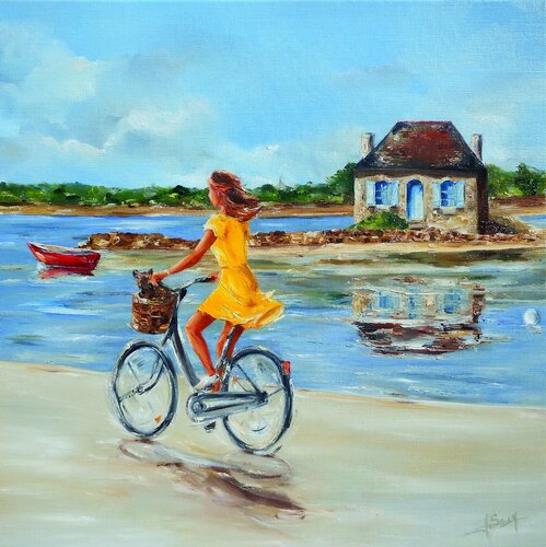 A bicyclette à Saint-Cado Marie-Laure SOUQ
