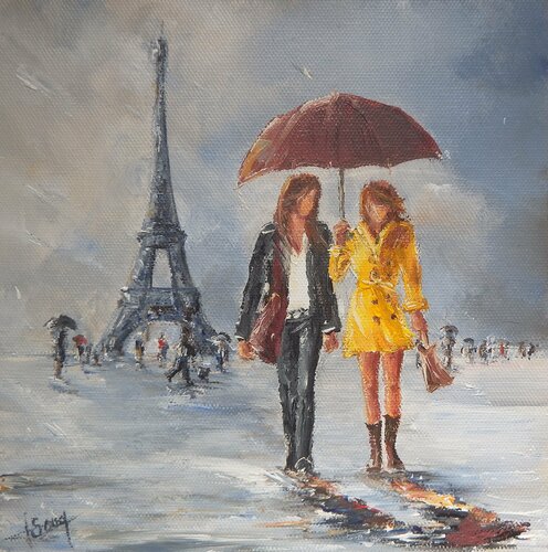 Entre copines di Marie-Laure SOUQ, Pittura in vendita su Singulart