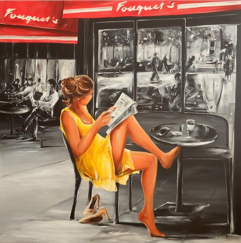 La pause café (au Fouquet's Paris) Marie-Laure SOUQ