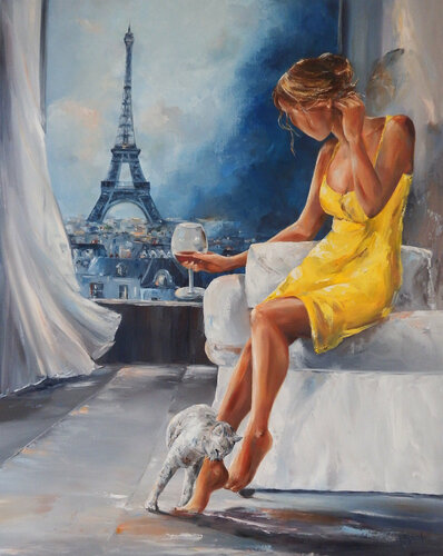 Un moment rien qu'à soi di Marie-Laure SOUQ, Pittura in vendita su Singulart