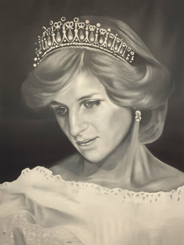 Memoria  - Lady Di by Peter Pitout, 油畫 for Sale on Singulart