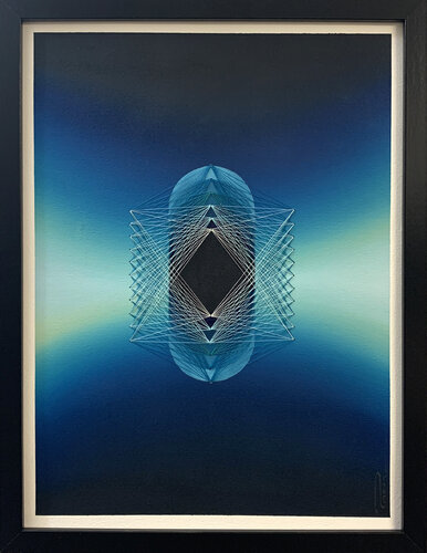 Vibrational Cyan - II di Peter Pitout, Pittura in vendita su Singulart