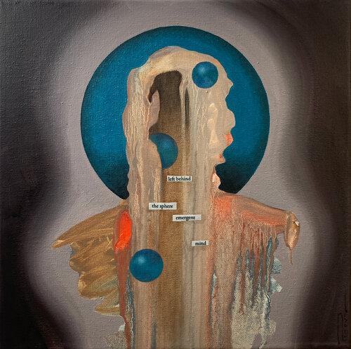 Left behind - the sphere - emergent- mind von Peter Pitout, Malerei kaufen auf Singulart