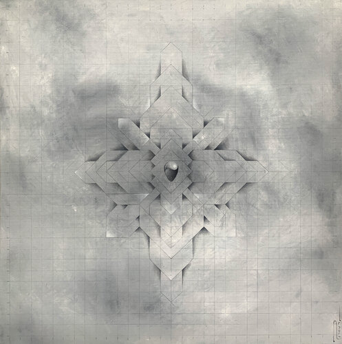 Sentient - Mapping di Peter Pitout, Pittura in vendita su Singulart
