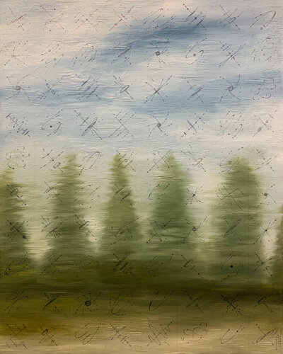Contemplation Field's - Train to Tampere von Peter Pitout, Malerei kaufen auf Singulart