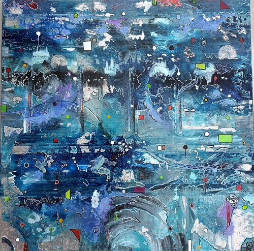 ENTRE CIEL & MER van KHATIS, Schilderij te koop op Singulart