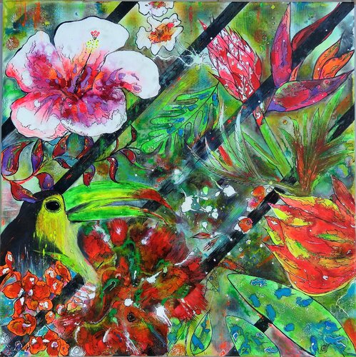 EXOTIQUE 1 van KHATIS, Schilderij te koop op Singulart