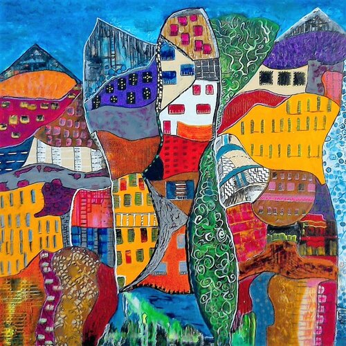 FANTAISIE ARCHITECTURALE de KHATIS, Pintura a la venta en Singulart