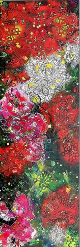DANSE AVEC LES FLEURS von KHATIS, Malerei kaufen auf Singulart