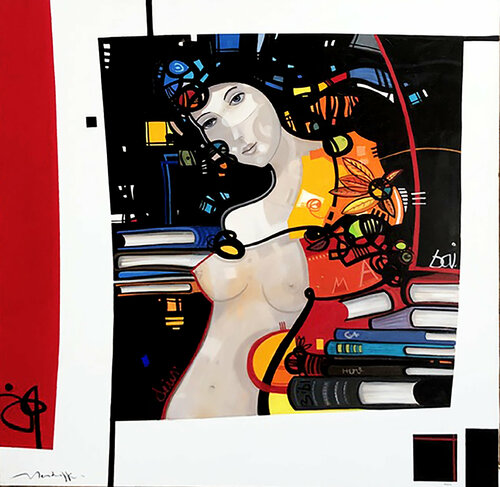 les lectures oubliées by Jean Louis Mendrisse, Painting for Sale on Singulart