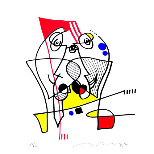 duo by Jean Louis Mendrisse, Print for Sale on Singulart