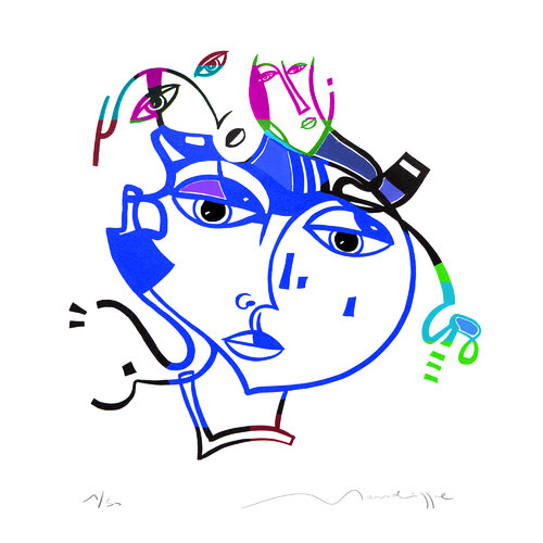 bleu regard Jean Louis Mendrisse