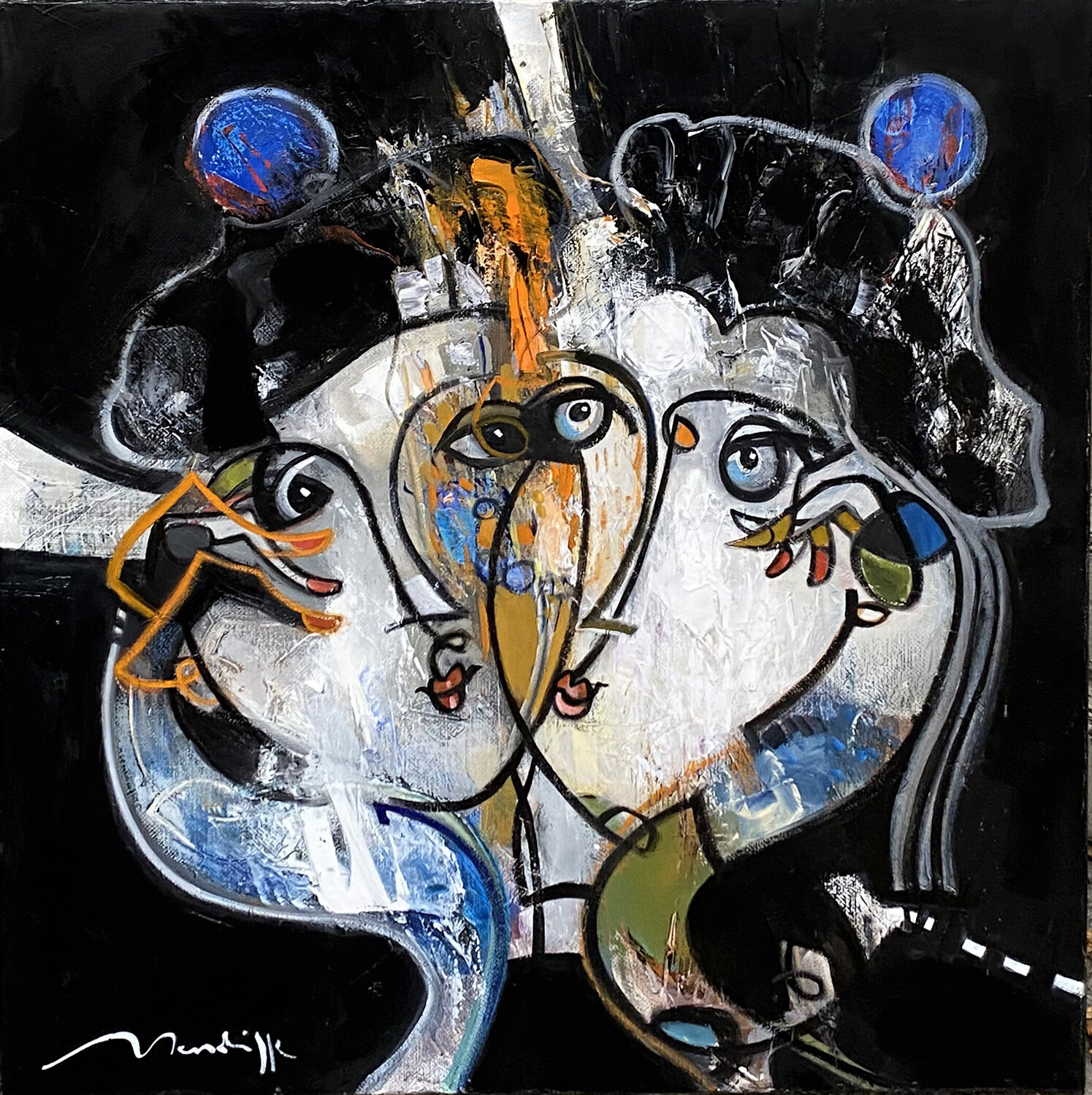 les pompons bleus Jean Louis Mendrisse