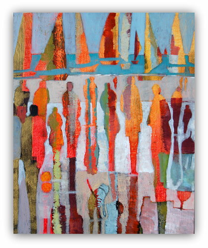 Un jour heureux van Claire Biette, Schilderij te koop op Singulart