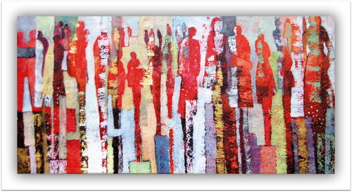Symphonie en rouge van Claire Biette, Schilderij te koop op Singulart