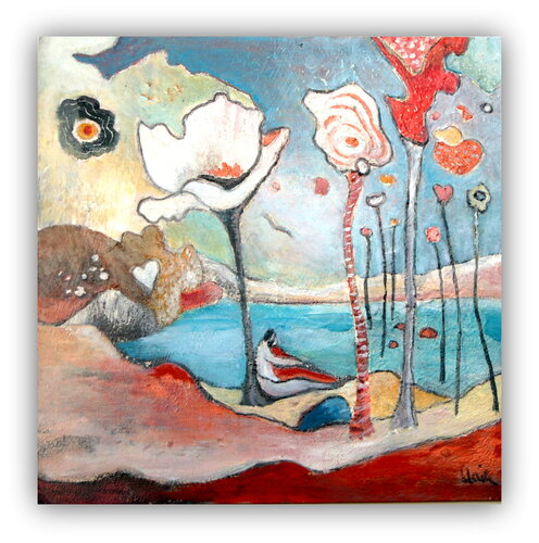 Le temps suspendu 2 di Claire Biette, Pittura in vendita su Singulart