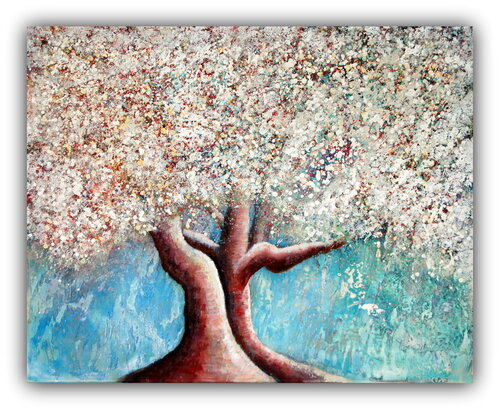 L'arbre de la vie van Claire Biette, Schilderij te koop op Singulart