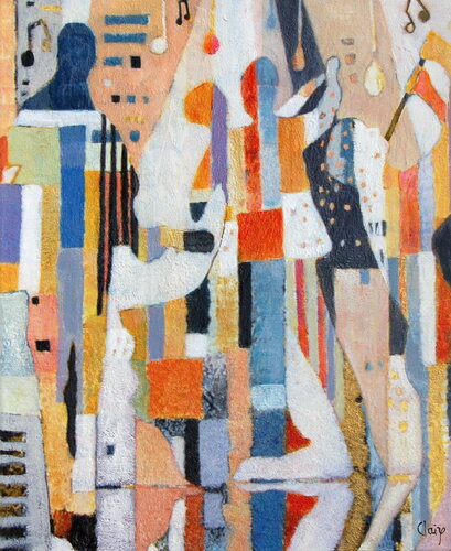 instant magique en musique van Claire Biette, Schilderij te koop op Singulart