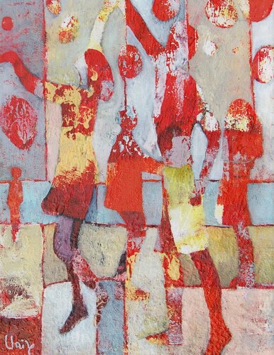 un moment hors du temps sur la plage van Claire Biette, Schilderij te koop op Singulart