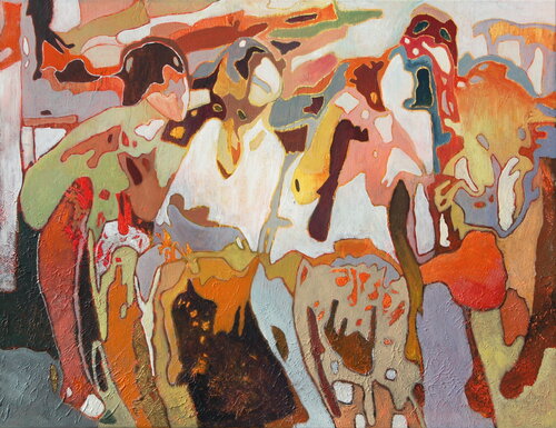 confidences by Claire Biette, Painting for Sale on Singulart