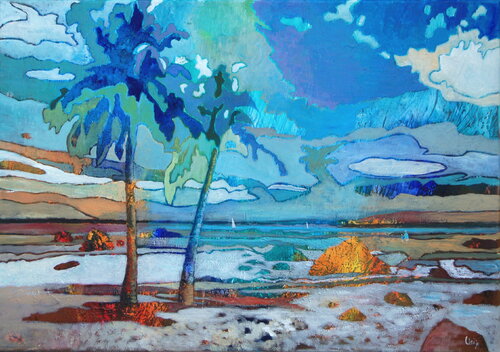 Rêve éveillé by Claire Biette, 油畫 for Sale on Singulart