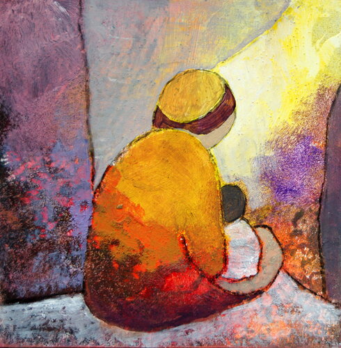 berceuse by Claire Biette, Painting for Sale on Singulart