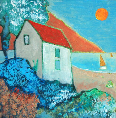 havre de paix by Claire Biette, Painting for Sale on Singulart