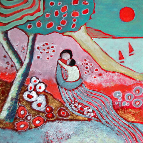 tendresse by Claire Biette, Painting for Sale on Singulart