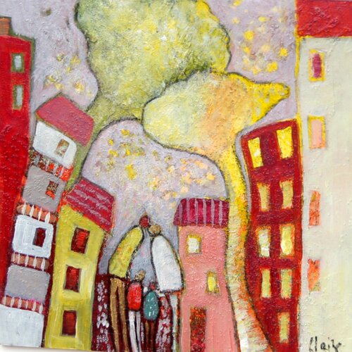 prendre de la hauteur by Claire Biette, Painting for Sale on Singulart
