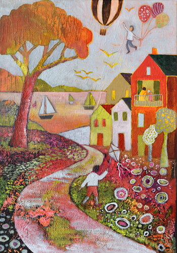 lâcher prise by Claire Biette, Painting for Sale on Singulart