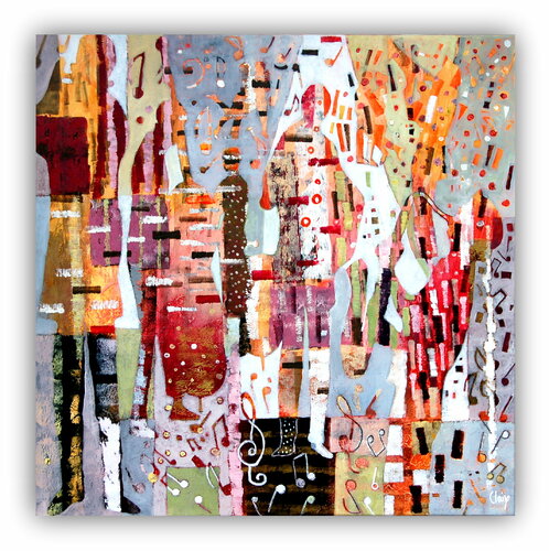 Un air de fête van Claire Biette, Schilderij te koop op Singulart