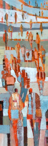 Le chemin du bonheur van Claire Biette, Schilderij te koop op Singulart