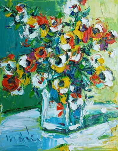 Flowers van Duc Tran, Schilderij te koop op Singulart