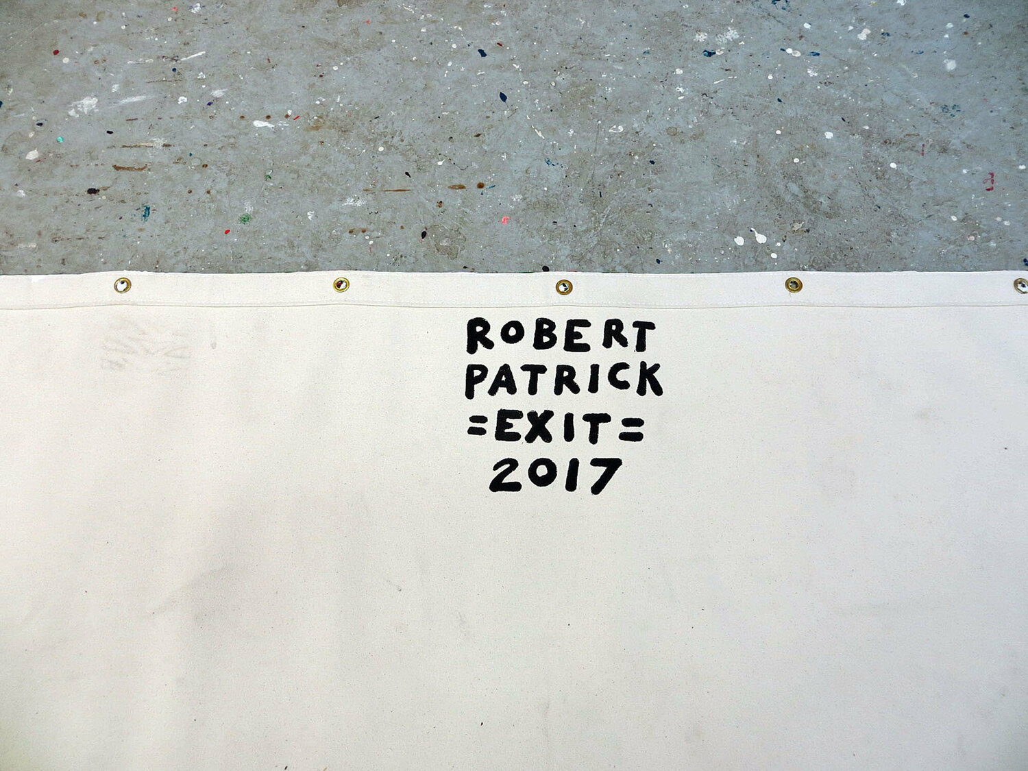 =EXIT=signature_on_back Robert Patrick Original painting for sale