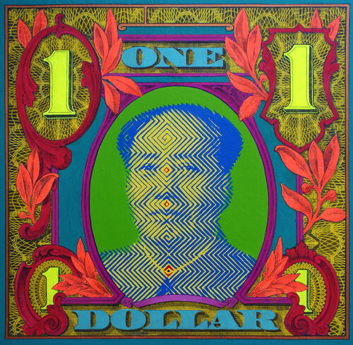 The new One dollar von Jose Gabaldon, Malerei kaufen auf Singulart