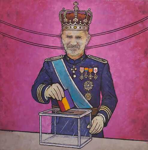 Monarquía republicana by Jose Gabaldon, Painting for Sale on Singulart